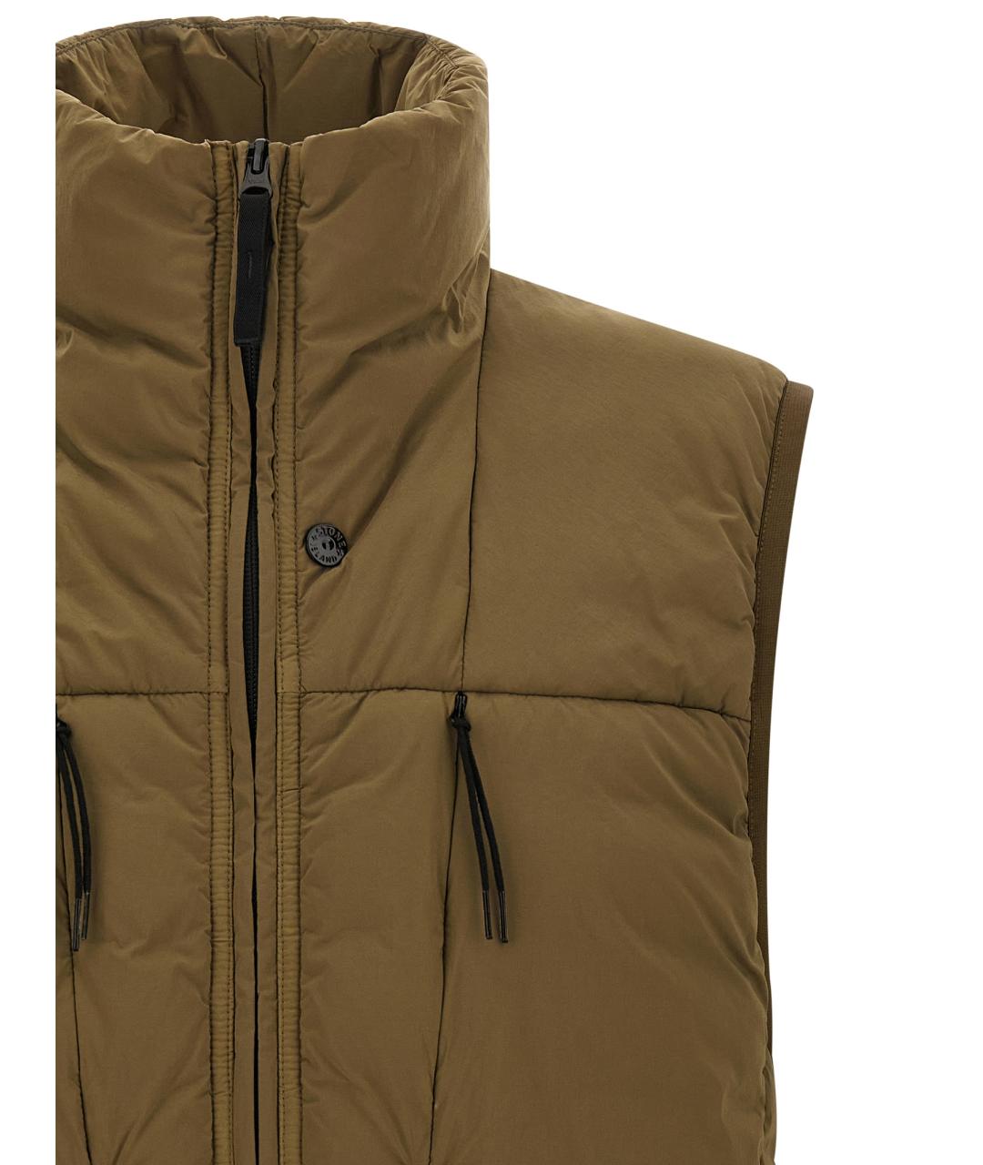 STONE ISLAND Зеленый полиамидовый жилет, фото 3