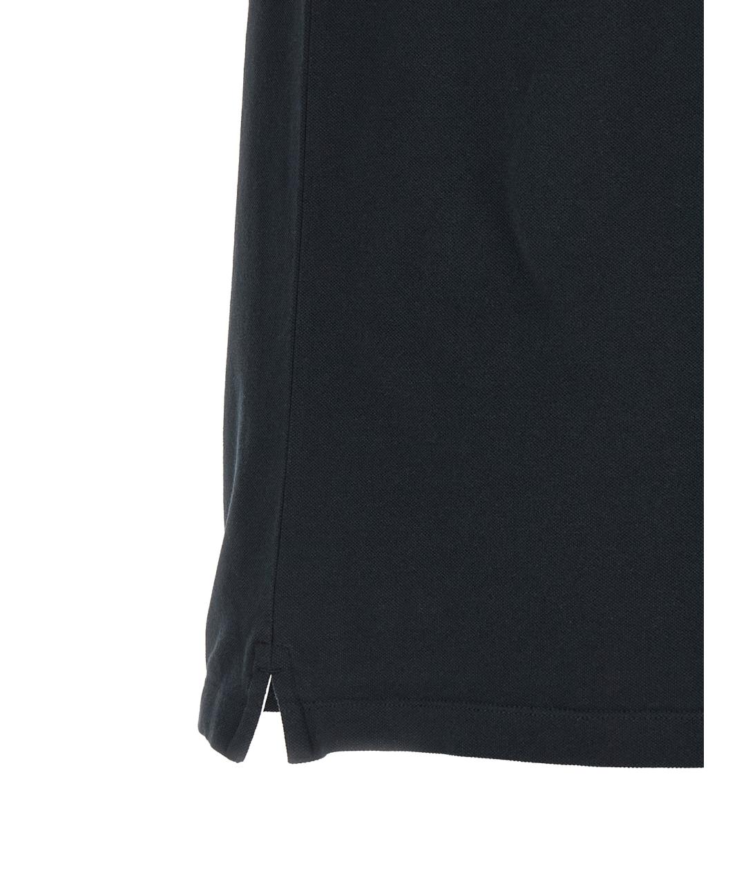 STONE ISLAND Темно-синее хлопковое поло с коротким рукавом, фото 4