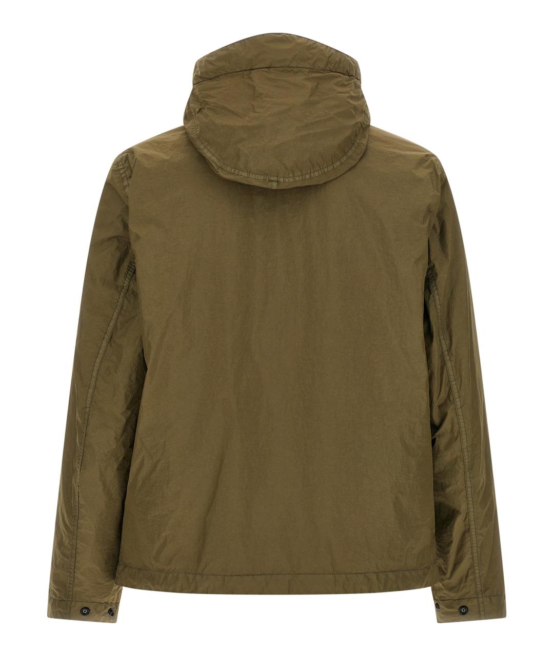 STONE ISLAND Зеленая полиамидовая куртка, фото 2