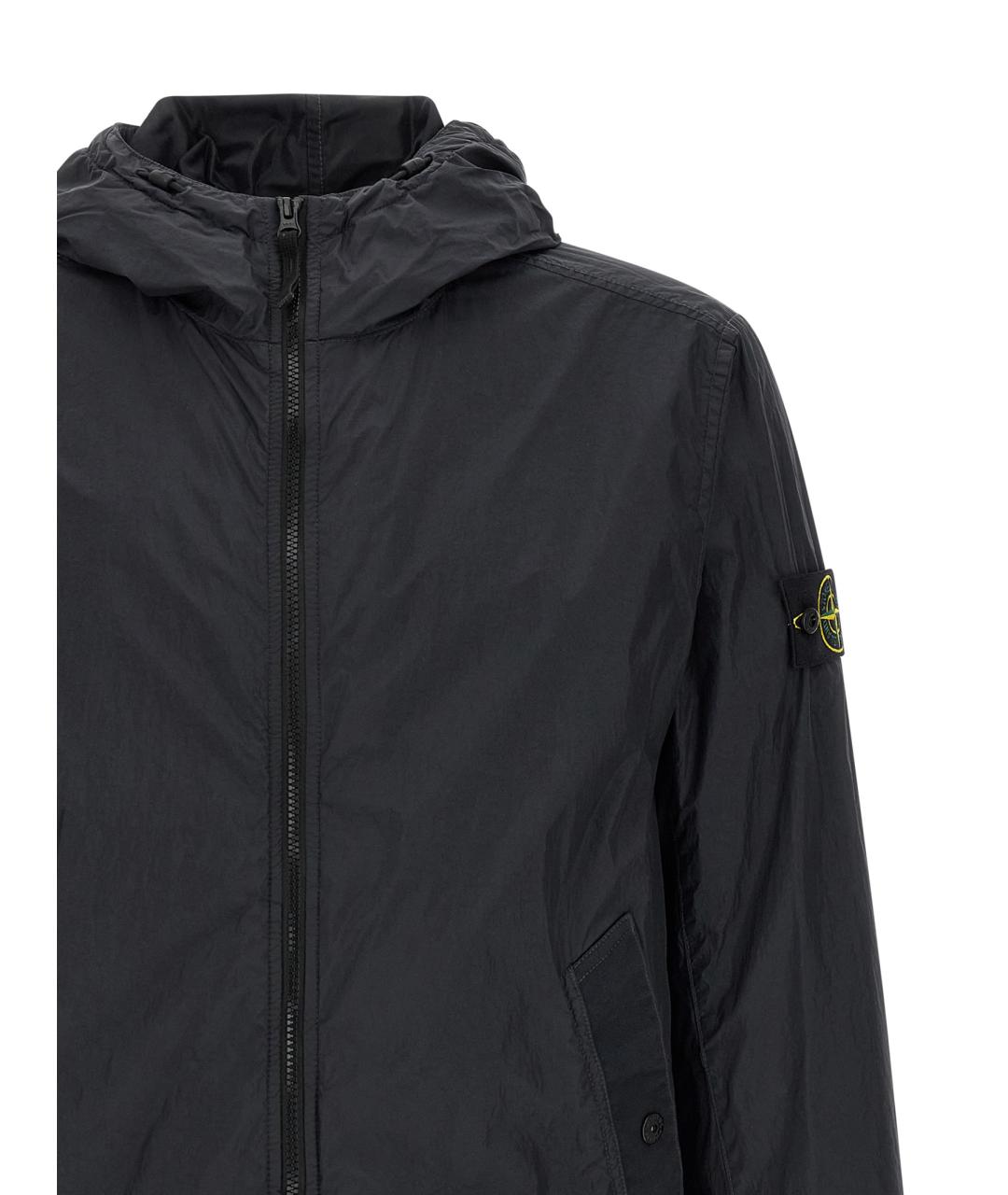 STONE ISLAND Темно-синяя полиамидовая куртка, фото 3