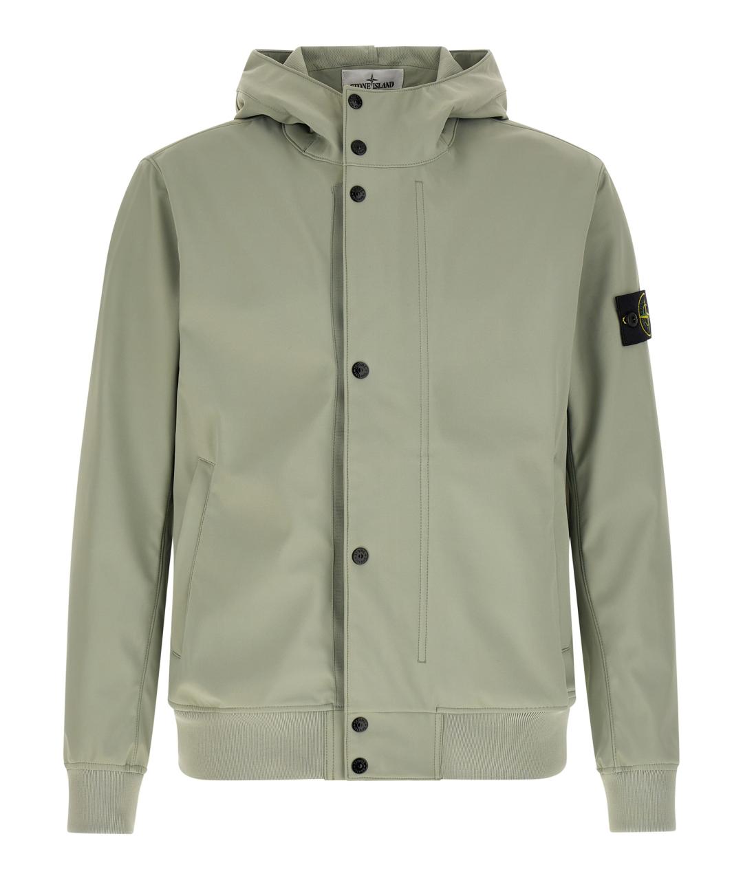 STONE ISLAND Серая полиэстеровая куртка, фото 1