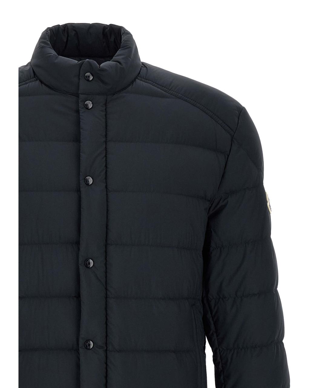 MONCLER Синий полиамидовый пуховик, фото 3