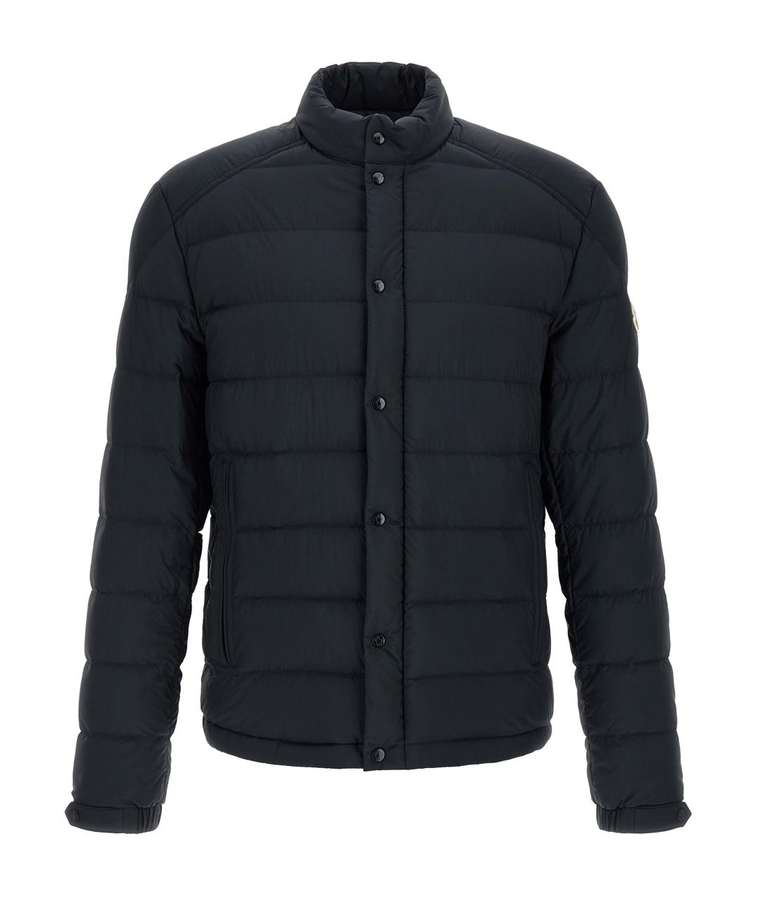 MONCLER Синий полиамидовый пуховик, фото 1