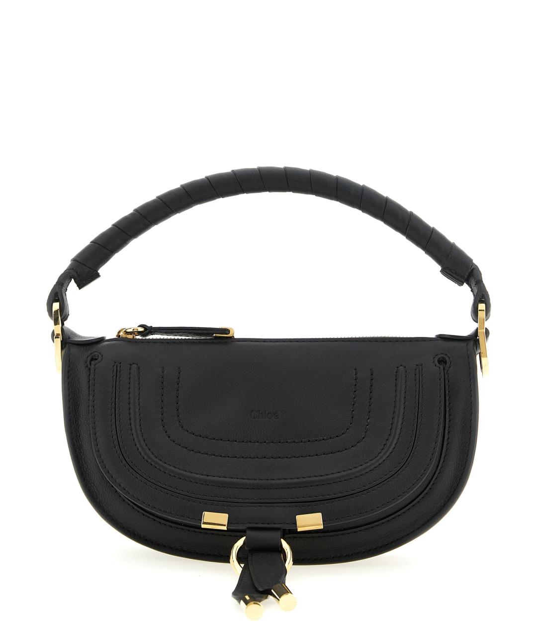 CHLOE Черная кожаная сумка через плечо, фото 1