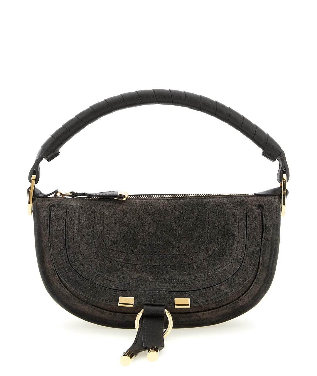 CHLOE Коричневая замшевая сумка через плечо, фото 1