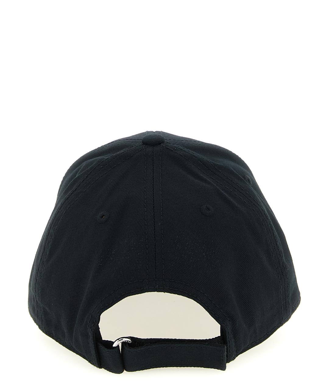 MONCLER Черная хлопковая кепка, фото 3