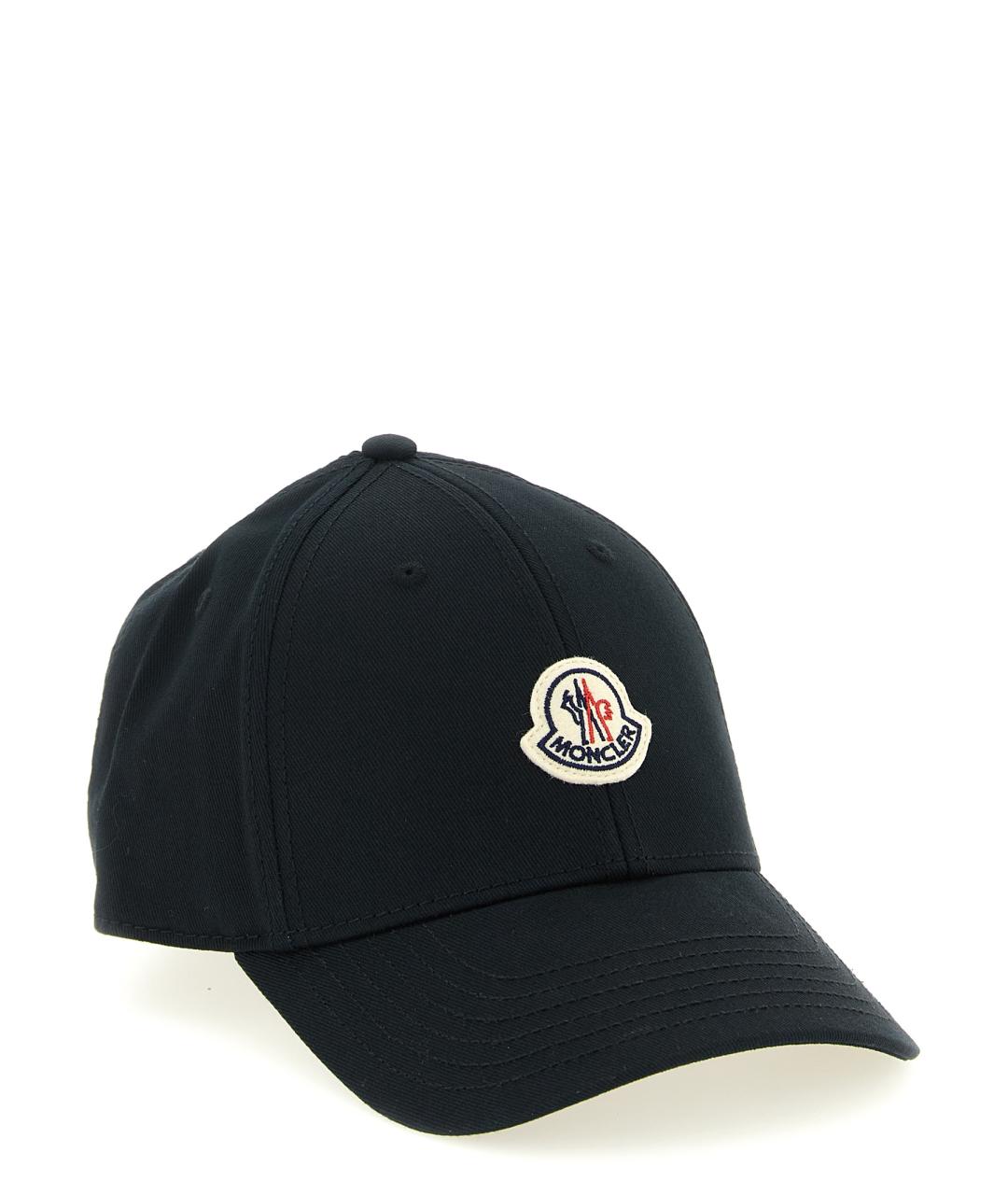 MONCLER Черная хлопковая кепка, фото 2