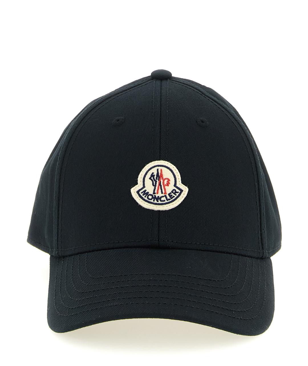 MONCLER Черная хлопковая кепка, фото 1