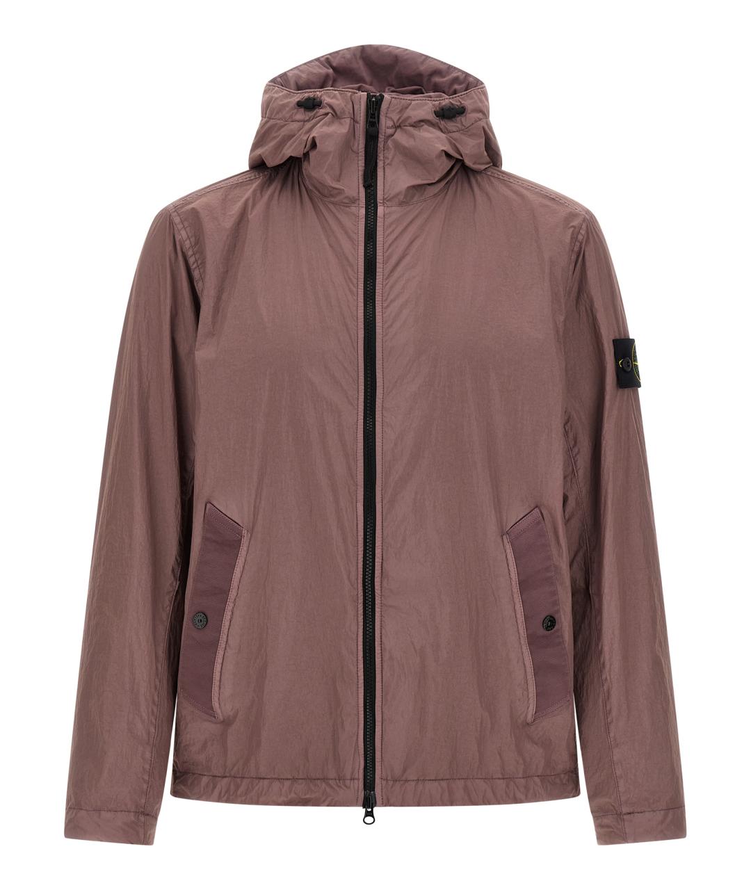 STONE ISLAND Фиолетовая полиамидовая куртка, фото 1