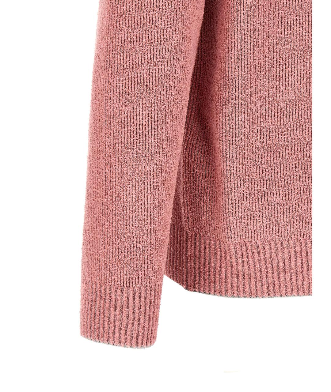 STONE ISLAND Розовый хлопковый джемпер / свитер, фото 4