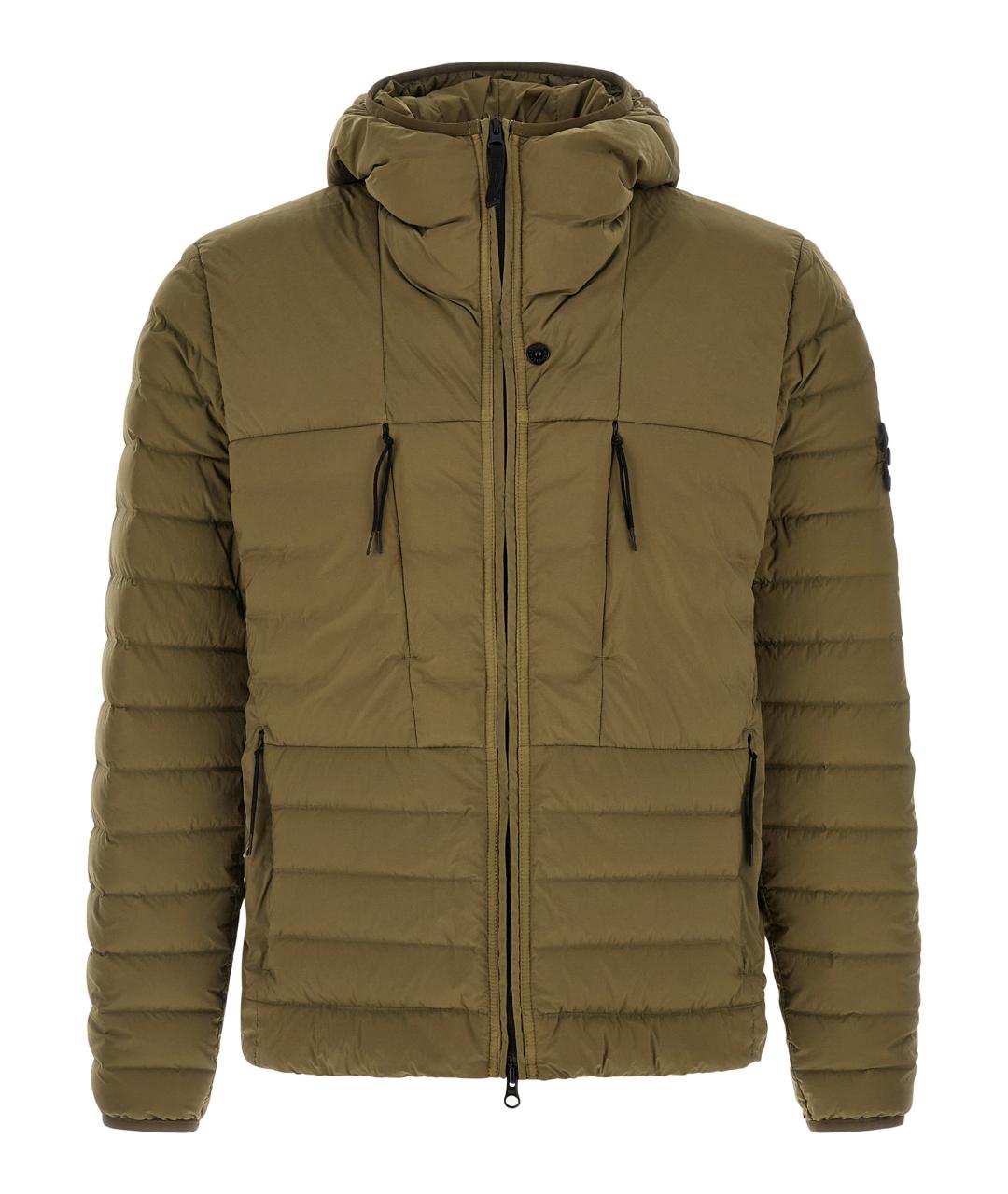 STONE ISLAND Зеленая полиамидовая куртка, фото 1