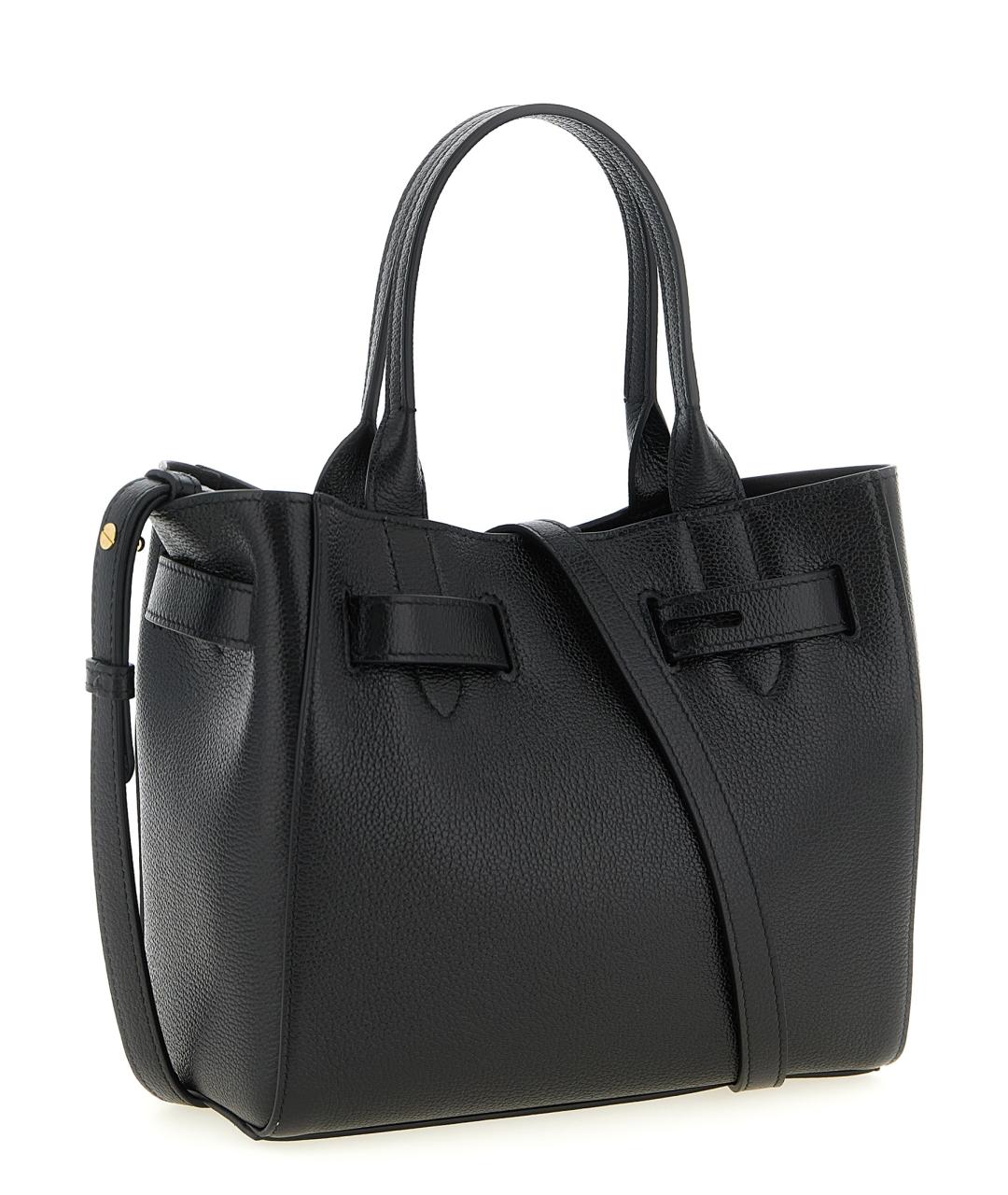 TOM FORD Черная кожаная сумка тоут, фото 2