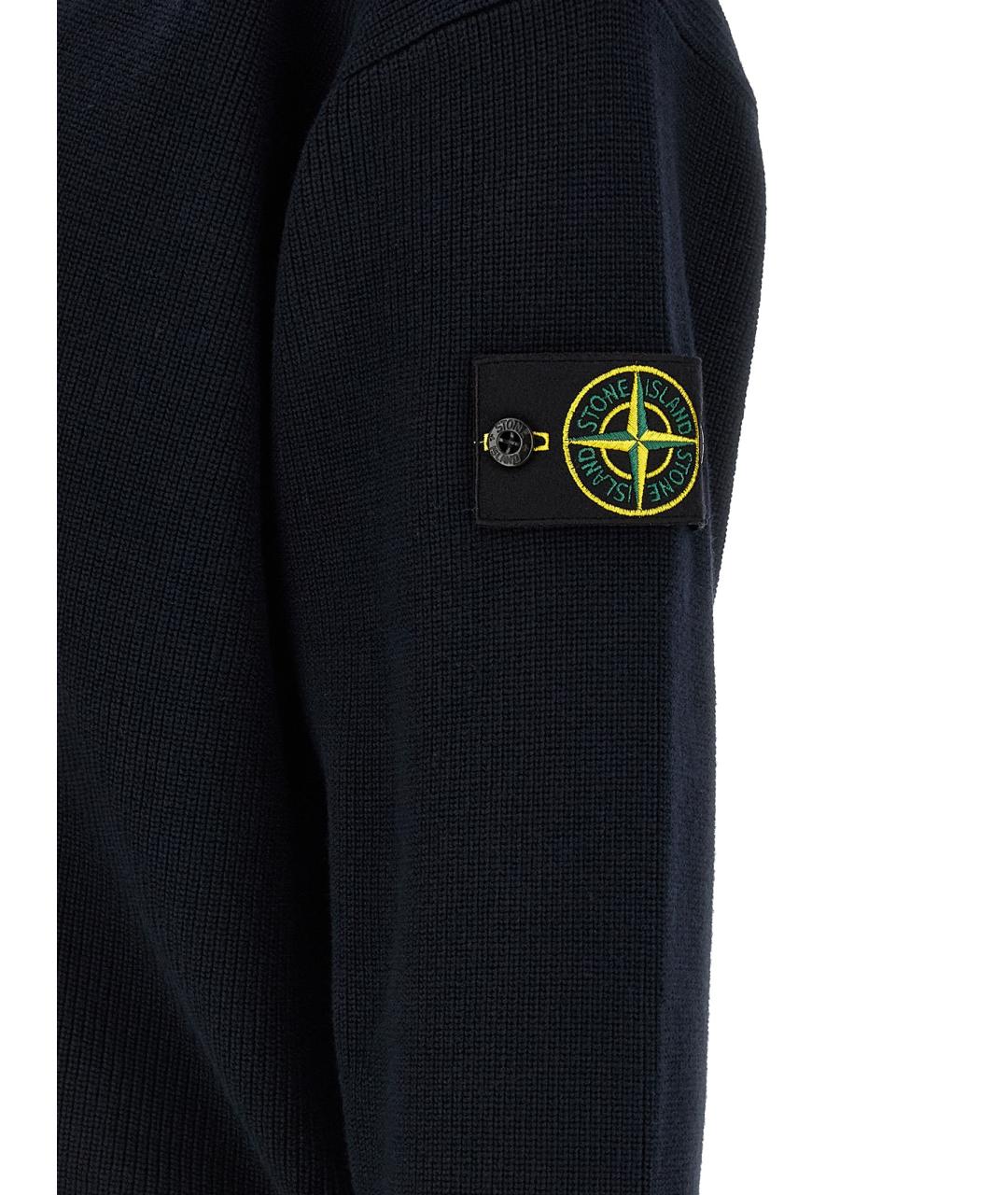 STONE ISLAND Синий хлопковый кардиган, фото 5