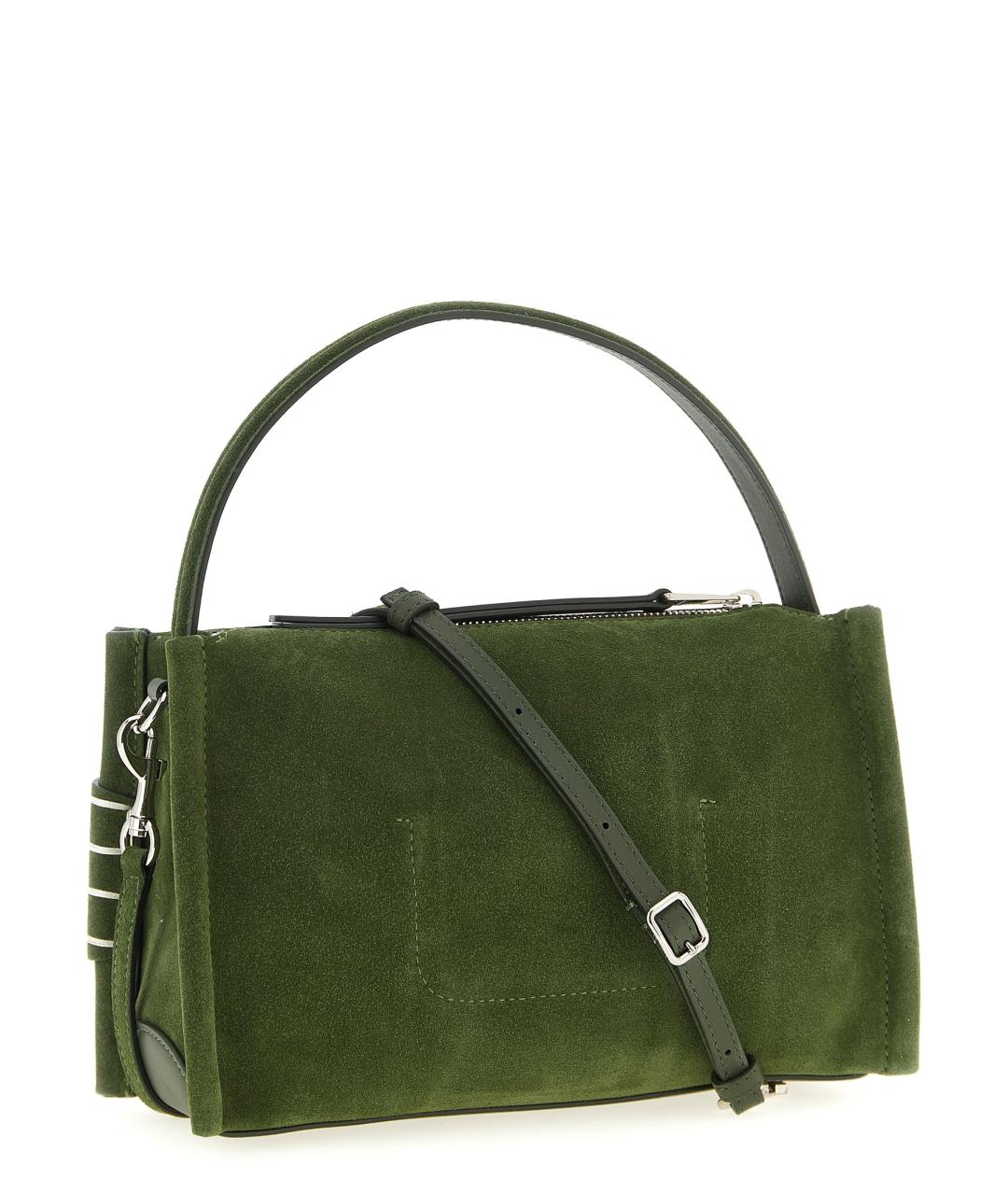 J.W.ANDERSON Зеленая замшевая сумка через плечо, фото 2