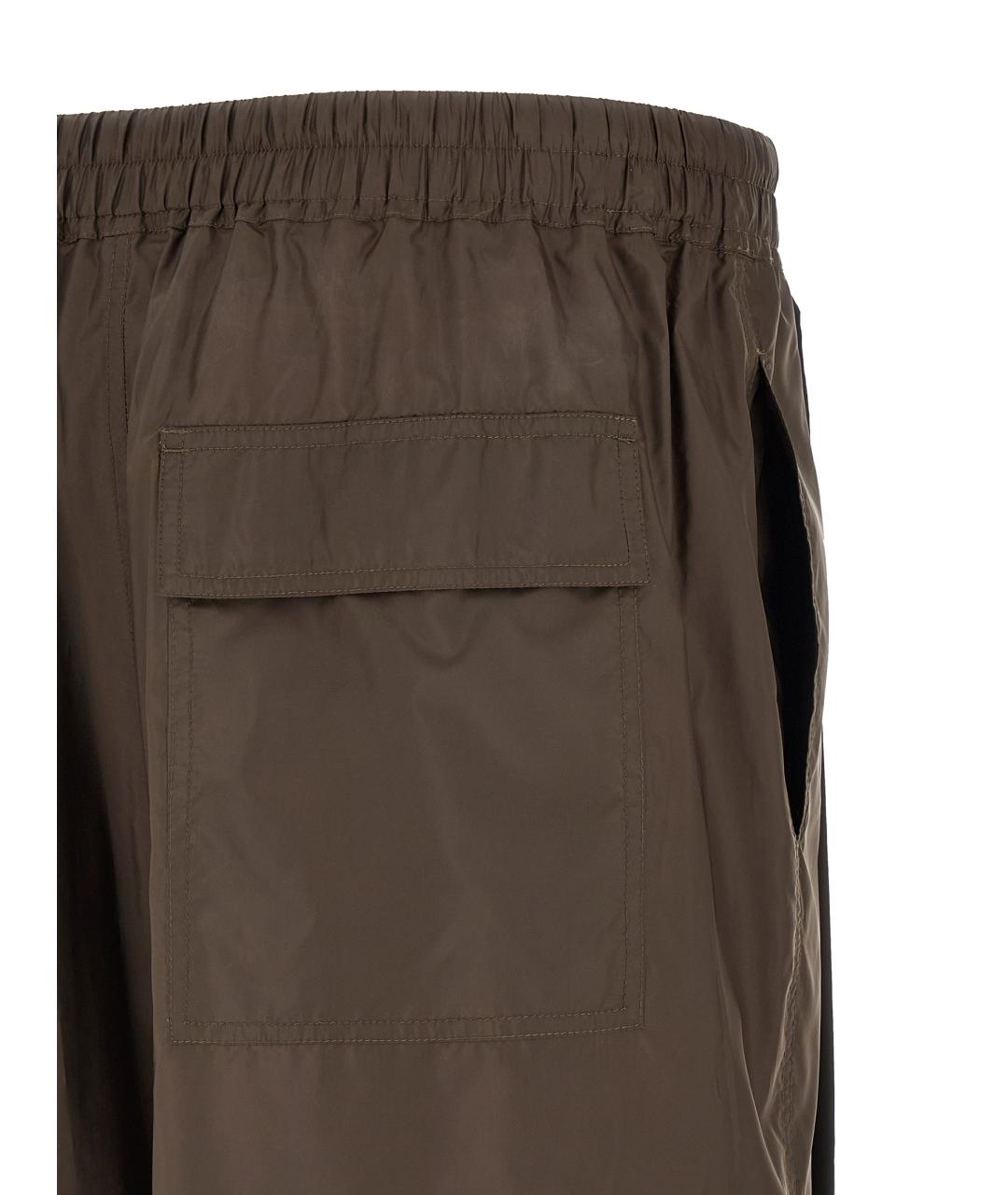 RICK OWENS Коричневые полиэстеровые шорты, фото 4