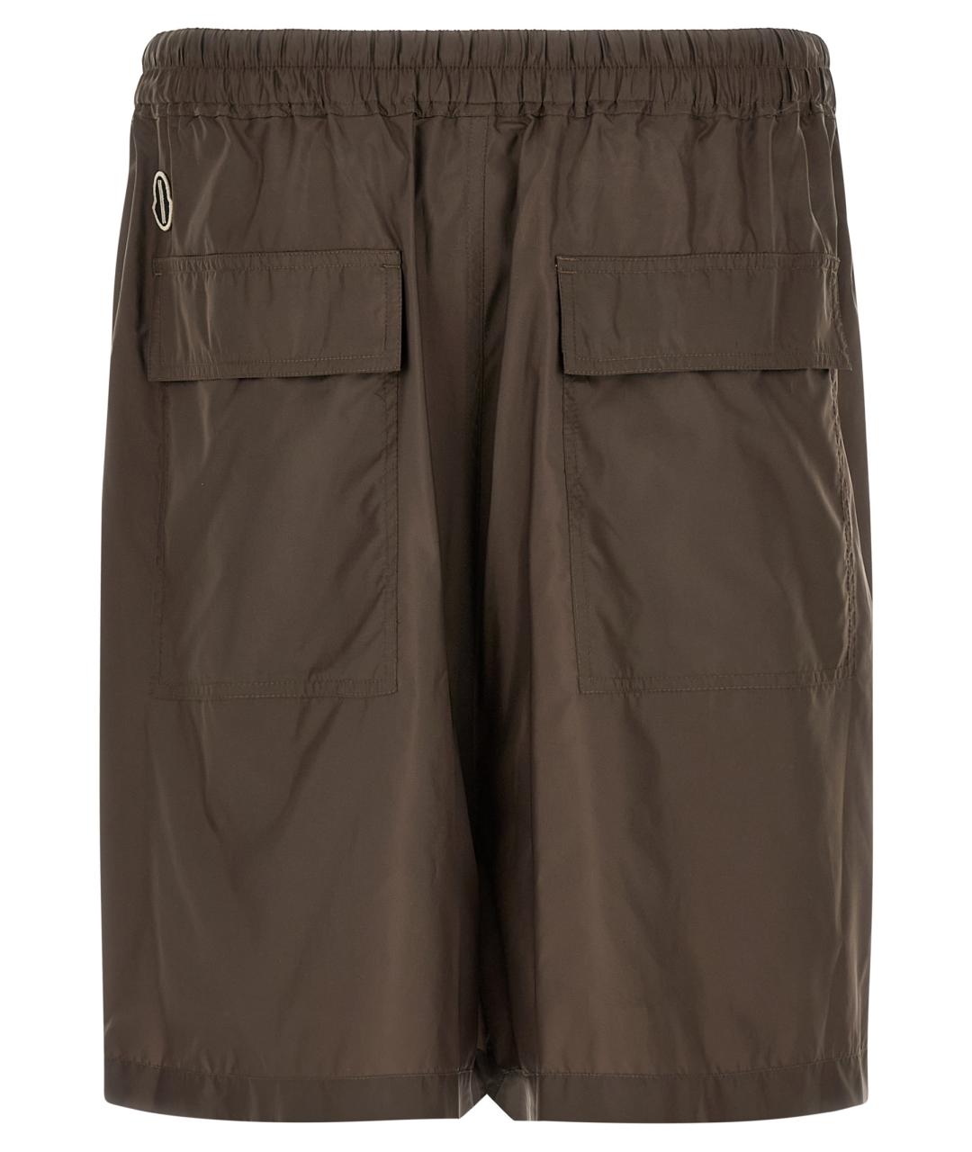 RICK OWENS Коричневые полиэстеровые шорты, фото 2