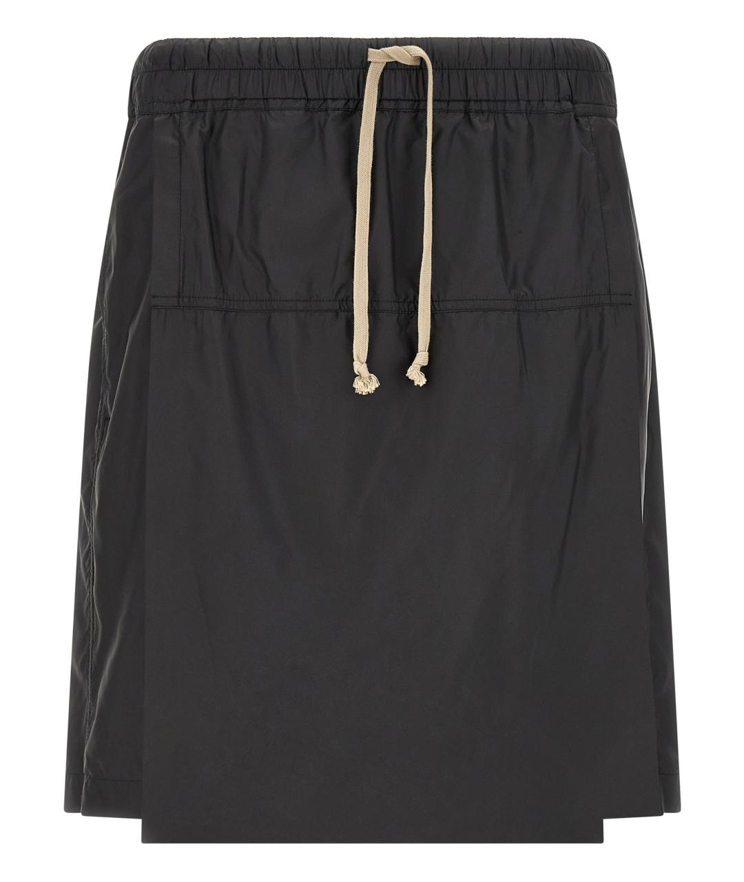 RICK OWENS Черные полиэстеровые шорты, фото 1