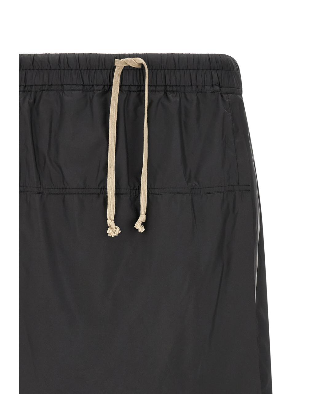 RICK OWENS Черные полиэстеровые шорты, фото 3