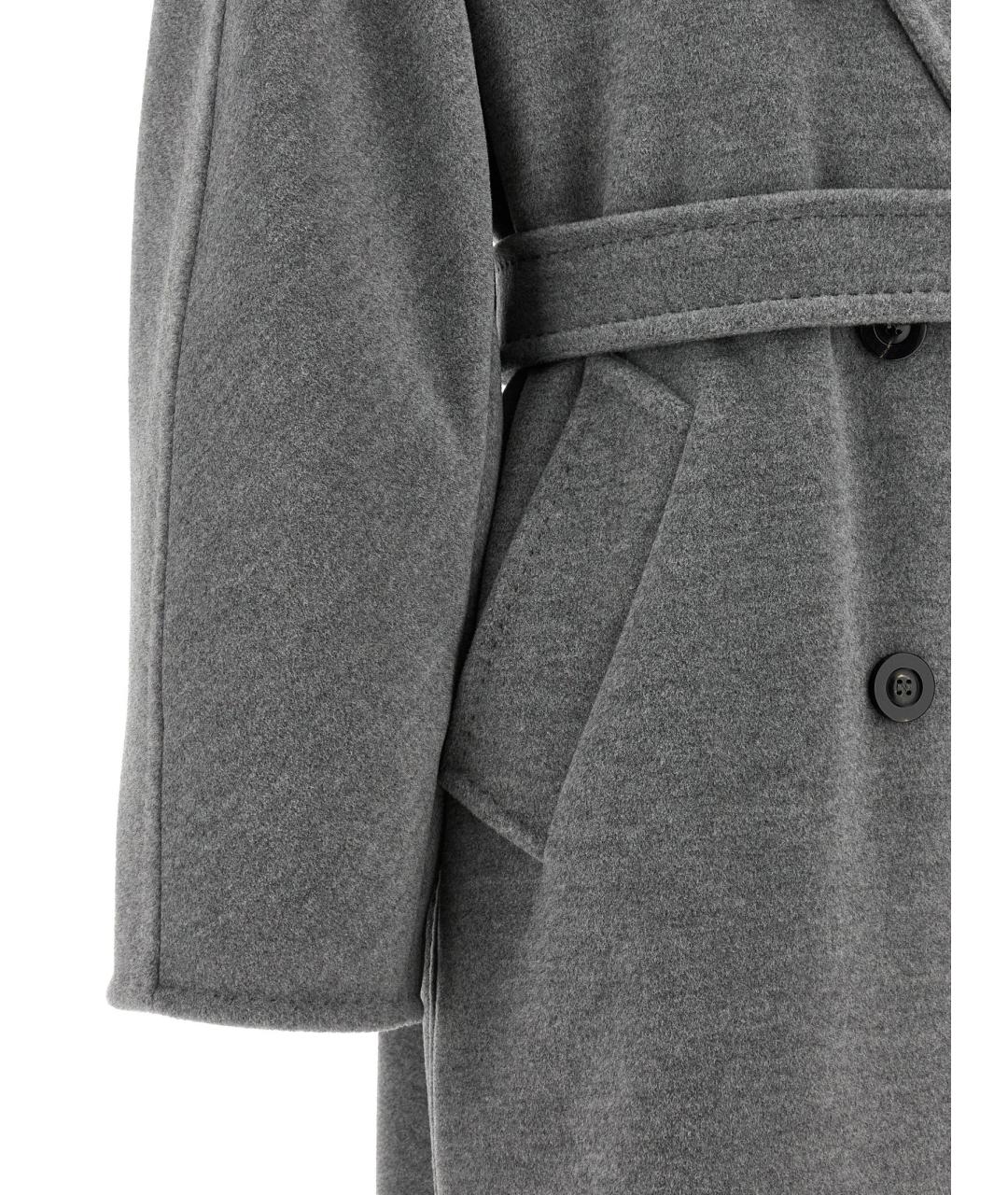 MAX MARA Серое шерстяное пальто, фото 4