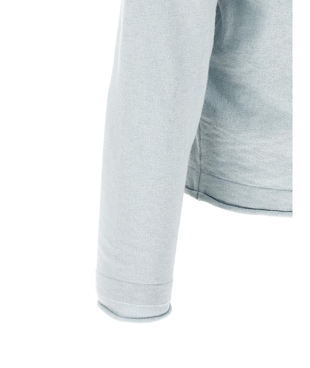 STONE ISLAND Голубой хлопковый джемпер / свитер, фото 4