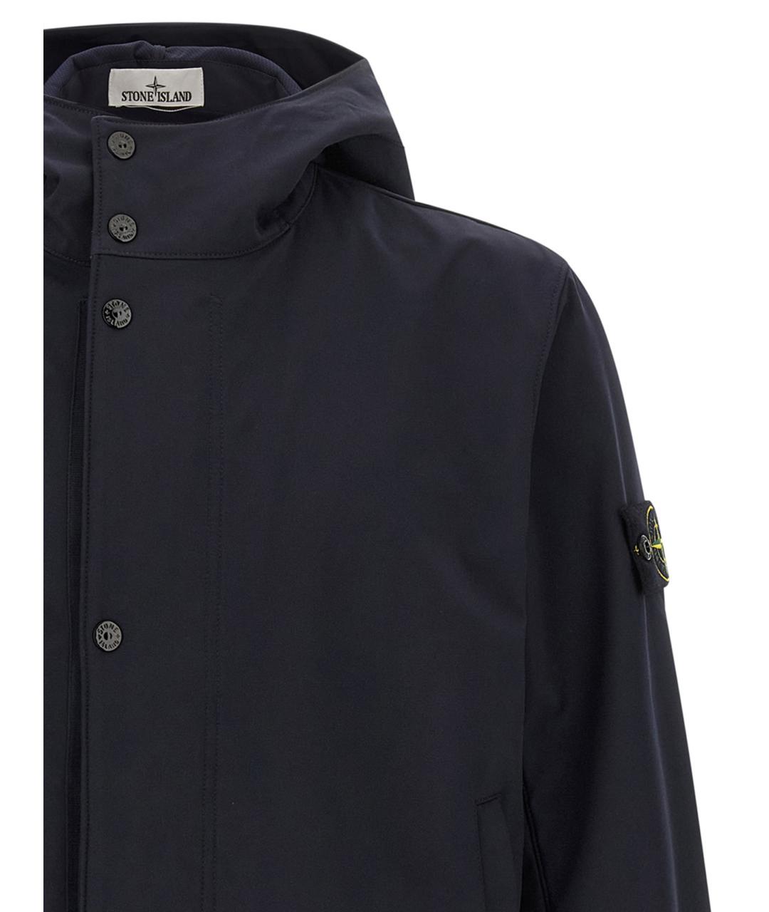 STONE ISLAND Синяя полиэстеровая куртка, фото 3