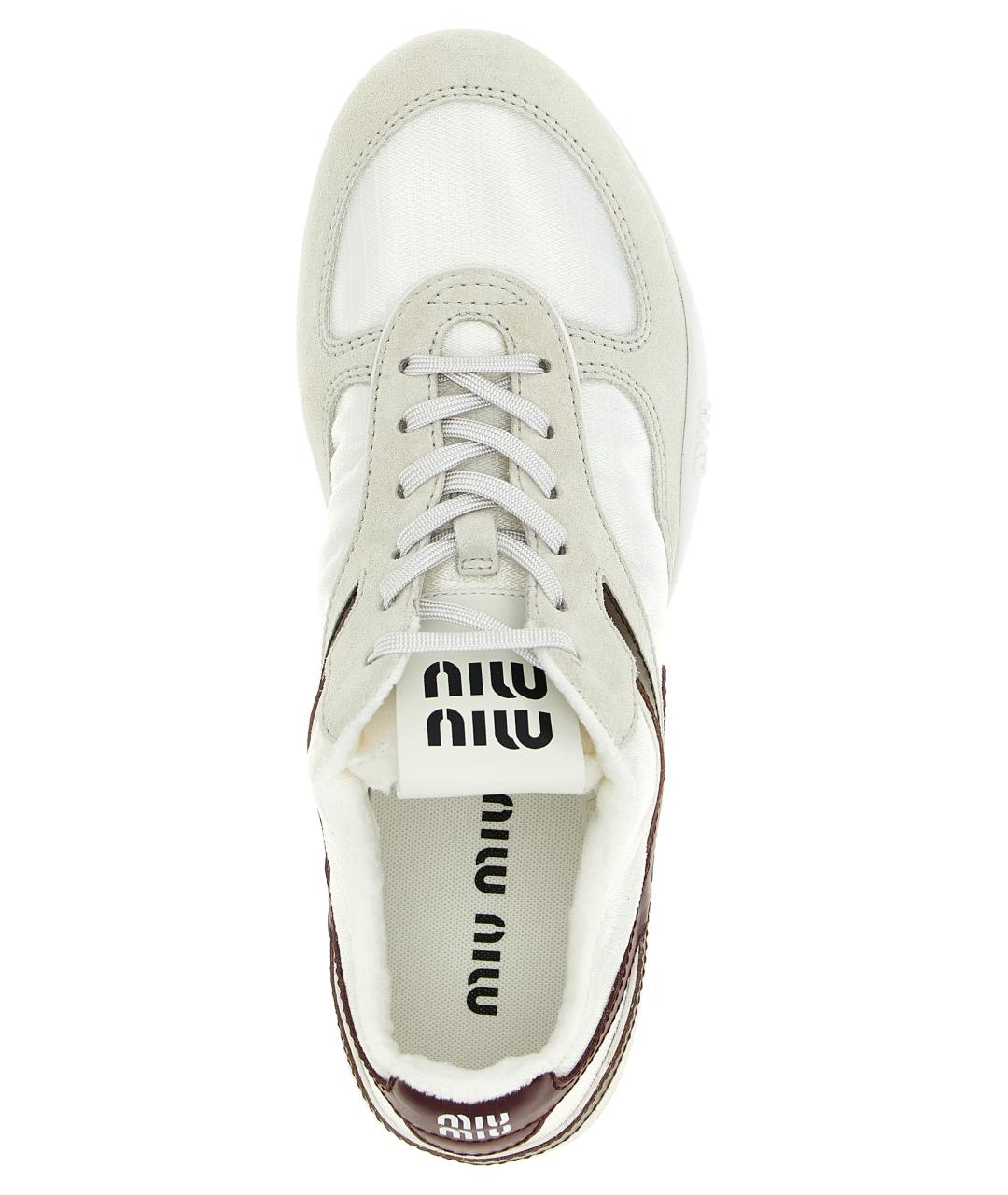 MIU MIU Мульти текстильные кроссовки, фото 4