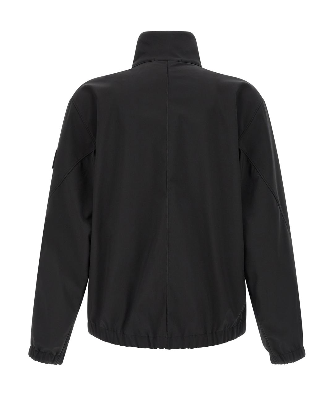 STONE ISLAND Черная полиэстеровая куртка, фото 2