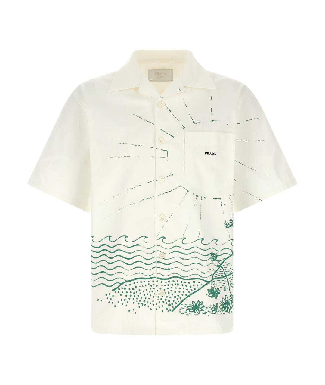 PRADA Мульти хлопковая кэжуал рубашка, фото 1