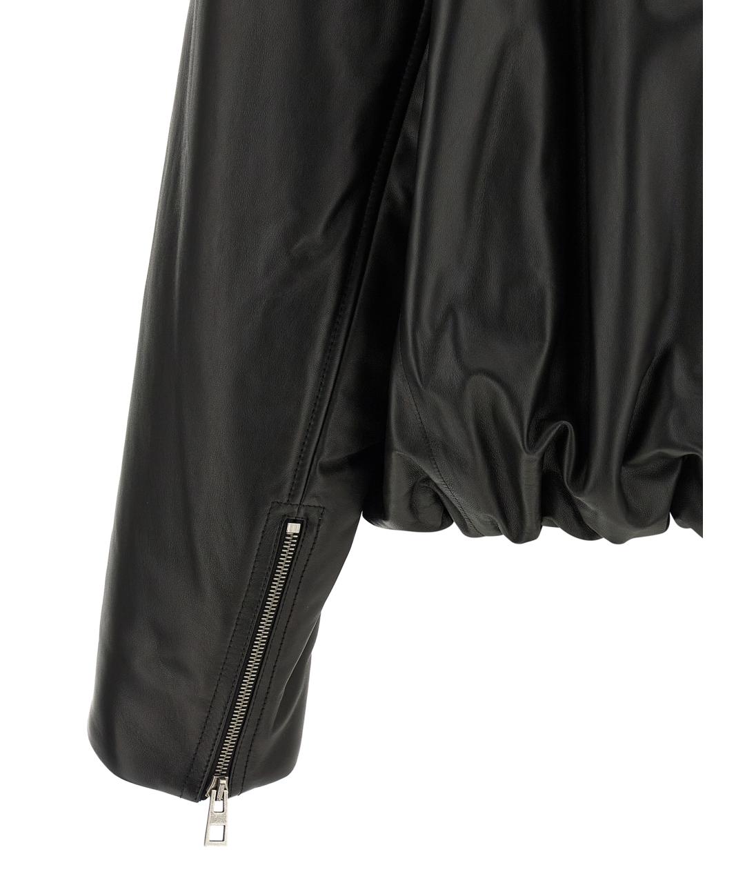 LOEWE Черная кожаная куртка, фото 4