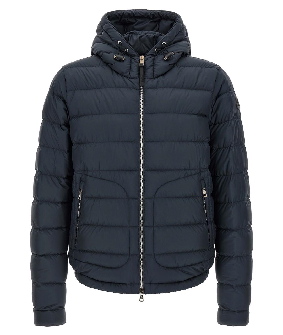 MONCLER Синий полиэстеровый пуховик, фото 1