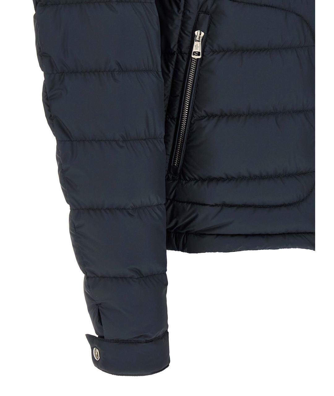 MONCLER Синий полиэстеровый пуховик, фото 4