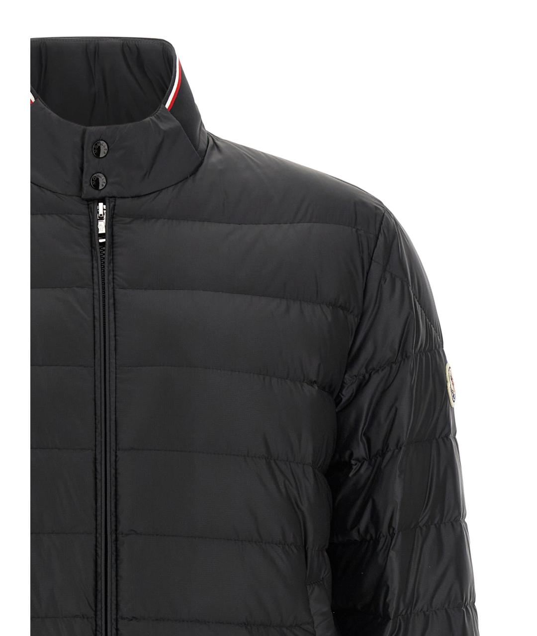 MONCLER Черный полиамидовый пуховик, фото 3