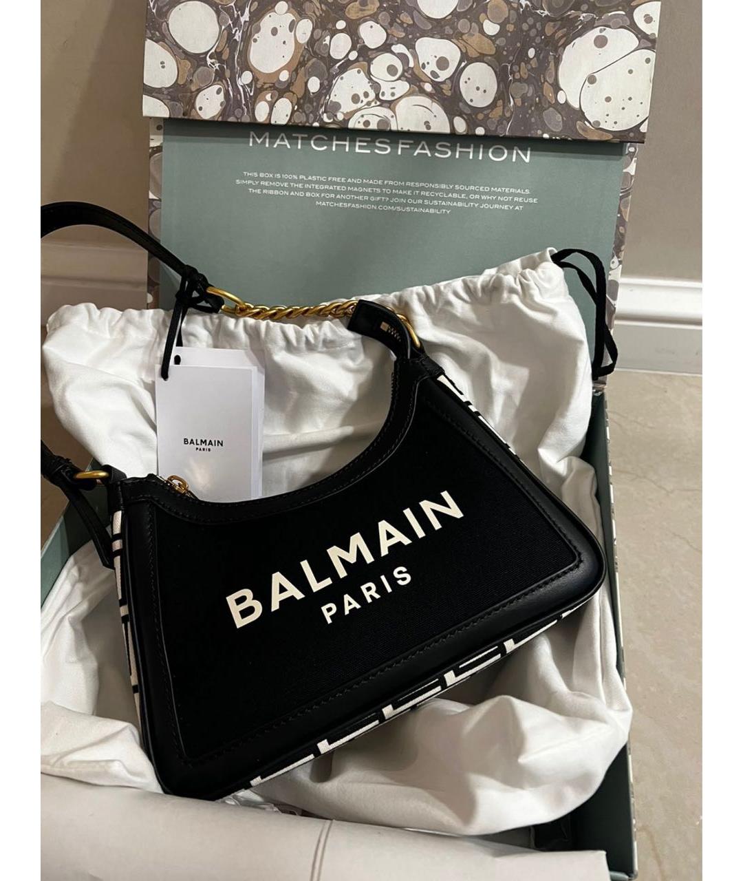 BALMAIN Черная сумка через плечо, фото 2