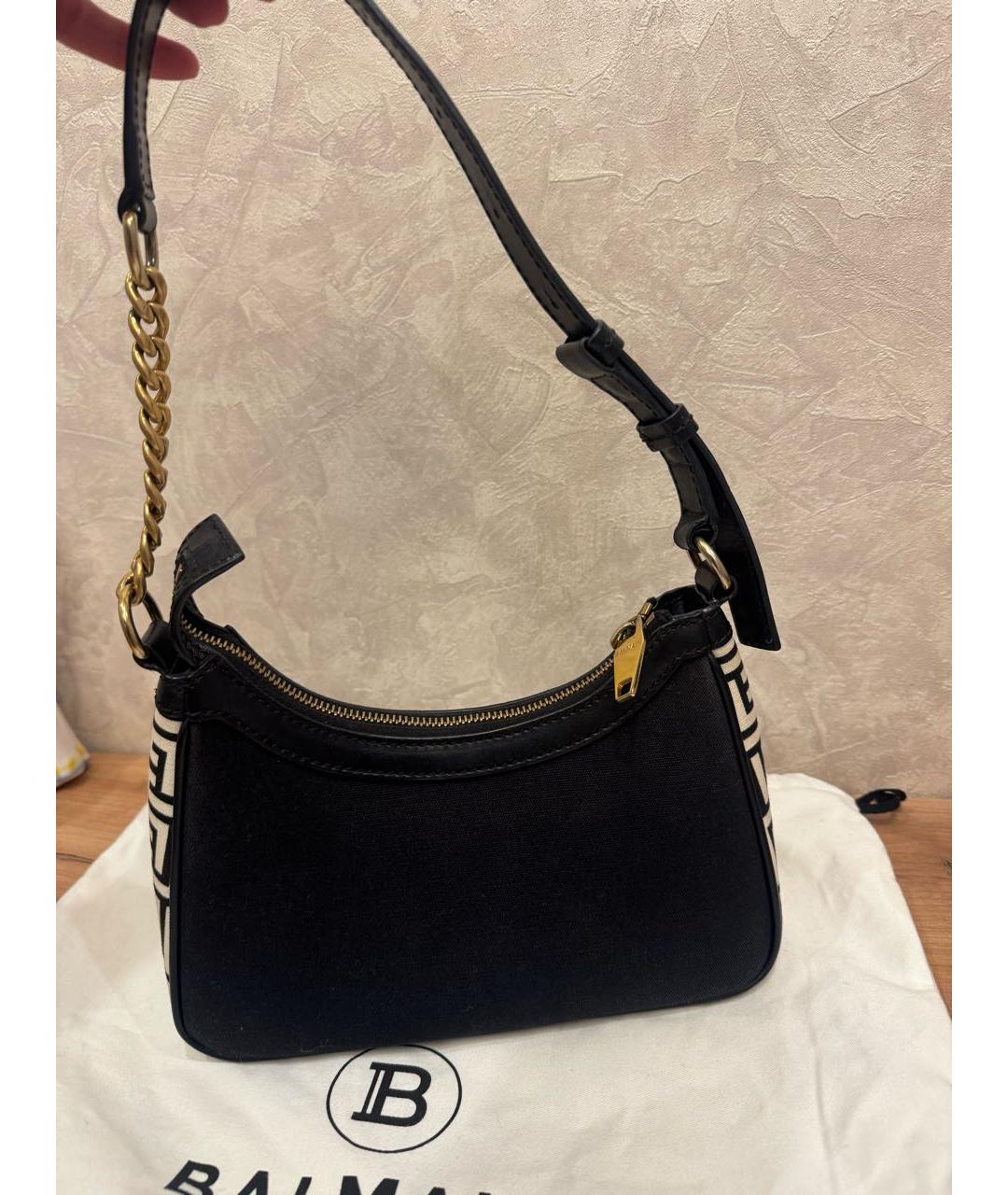 BALMAIN Черная сумка через плечо, фото 4