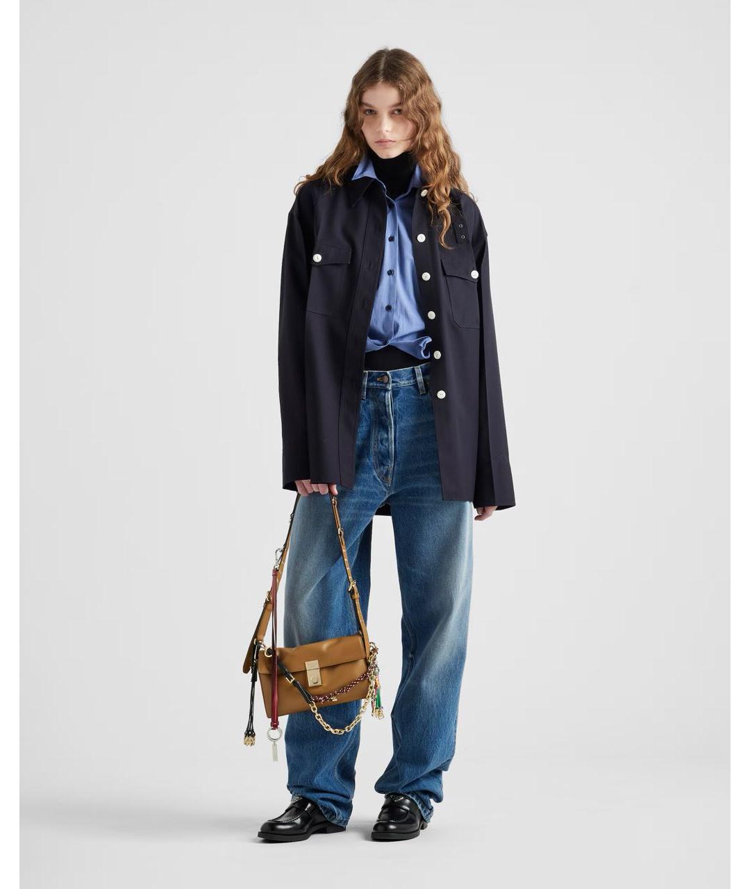 PRADA Коричневая кожаная сумка через плечо, фото 2