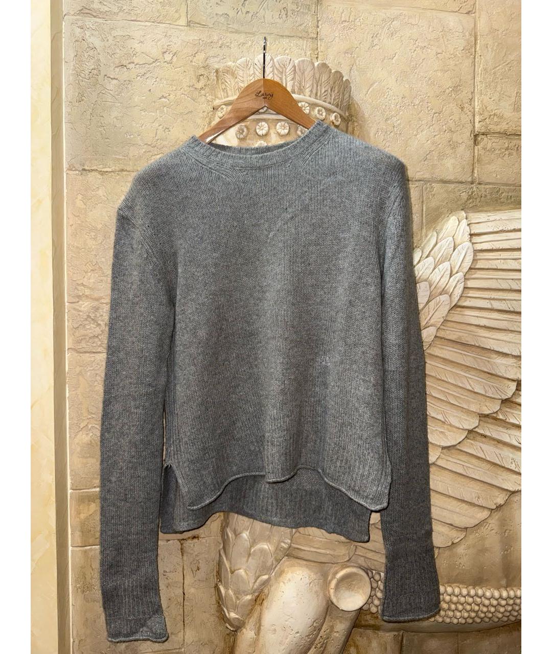 CELINE Серый кашемировый джемпер / свитер, фото 6