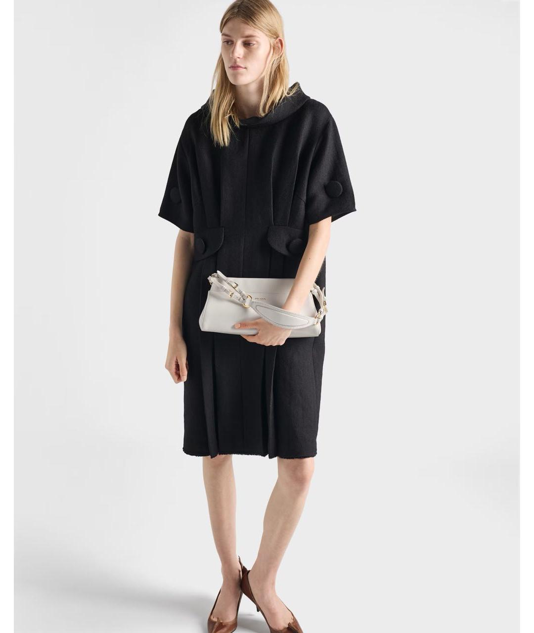 PRADA Белая кожаная сумка через плечо, фото 2
