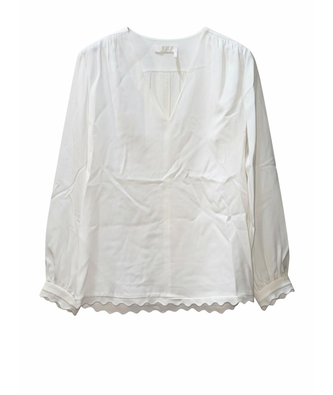 CHLOE Белая ацетатная блузы, фото 1