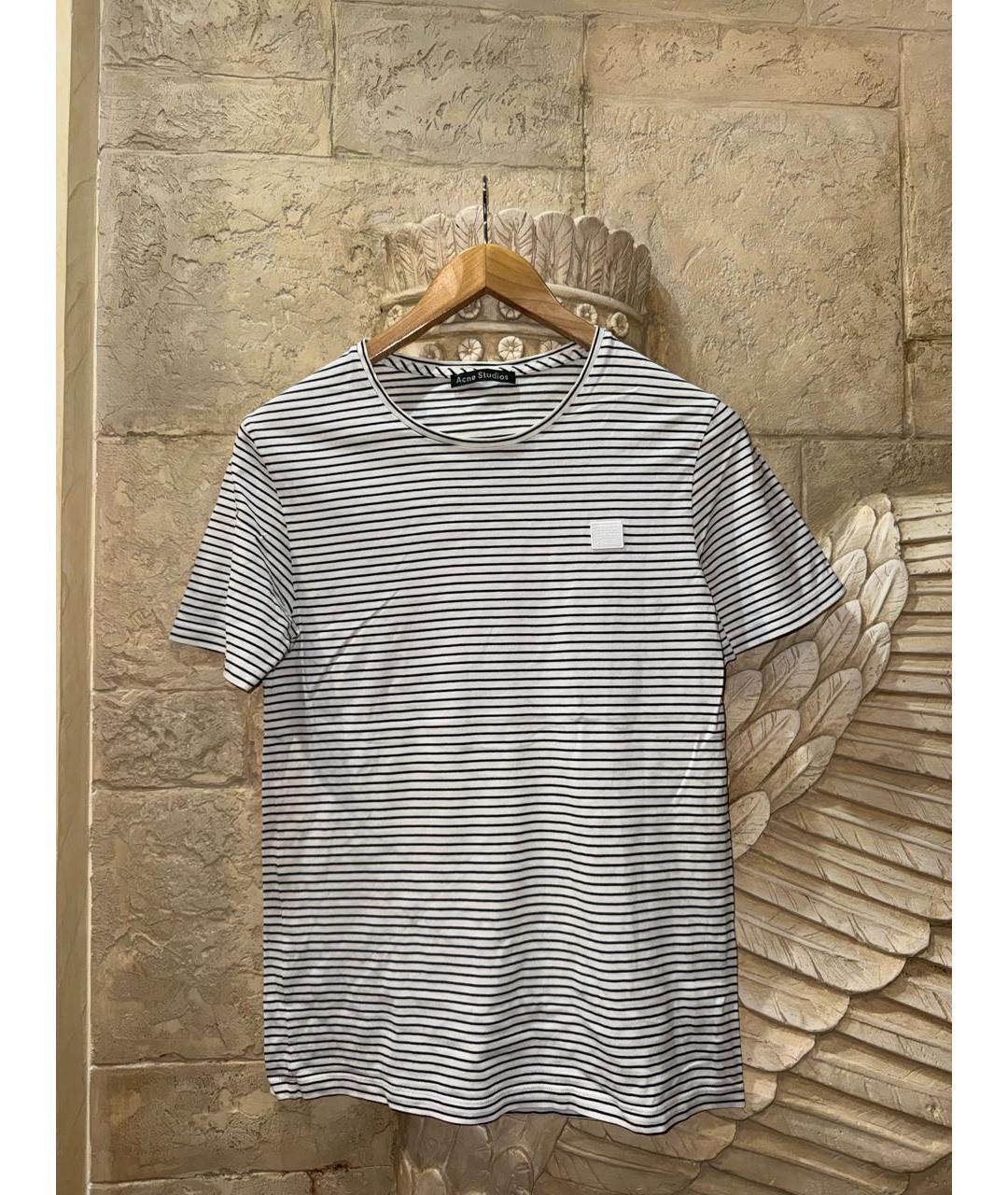 ACNE STUDIOS Белая хлопковая футболка, фото 6