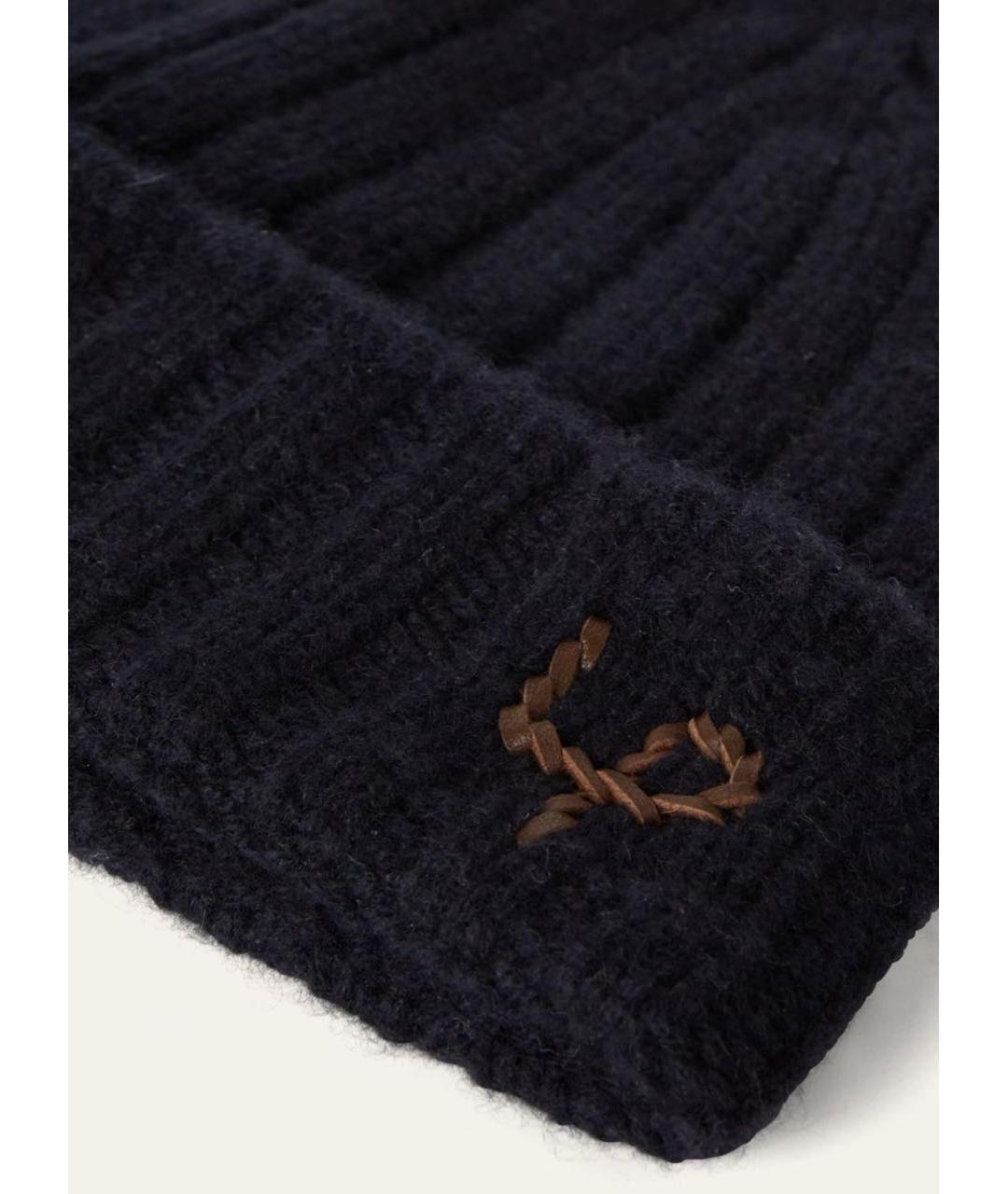 LORO PIANA Темно-синяя кашемировая шапка, фото 4