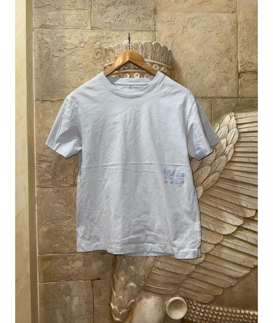 ALEXANDER WANG Голубая хлопковая футболка, фото 5