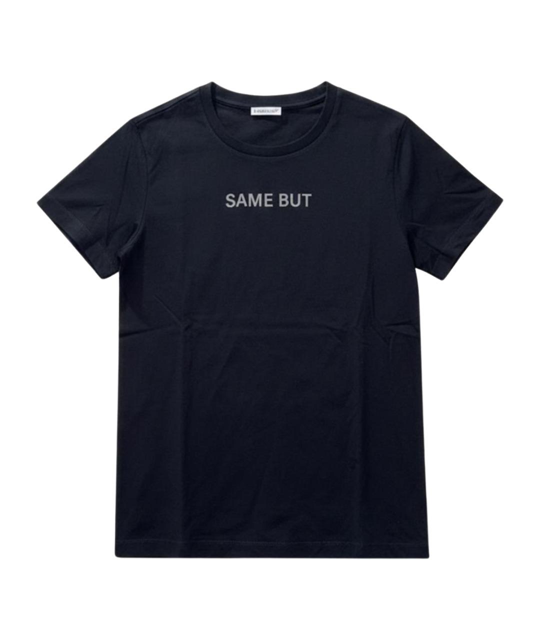 MONCLER Черная хлопковая футболка, фото 1