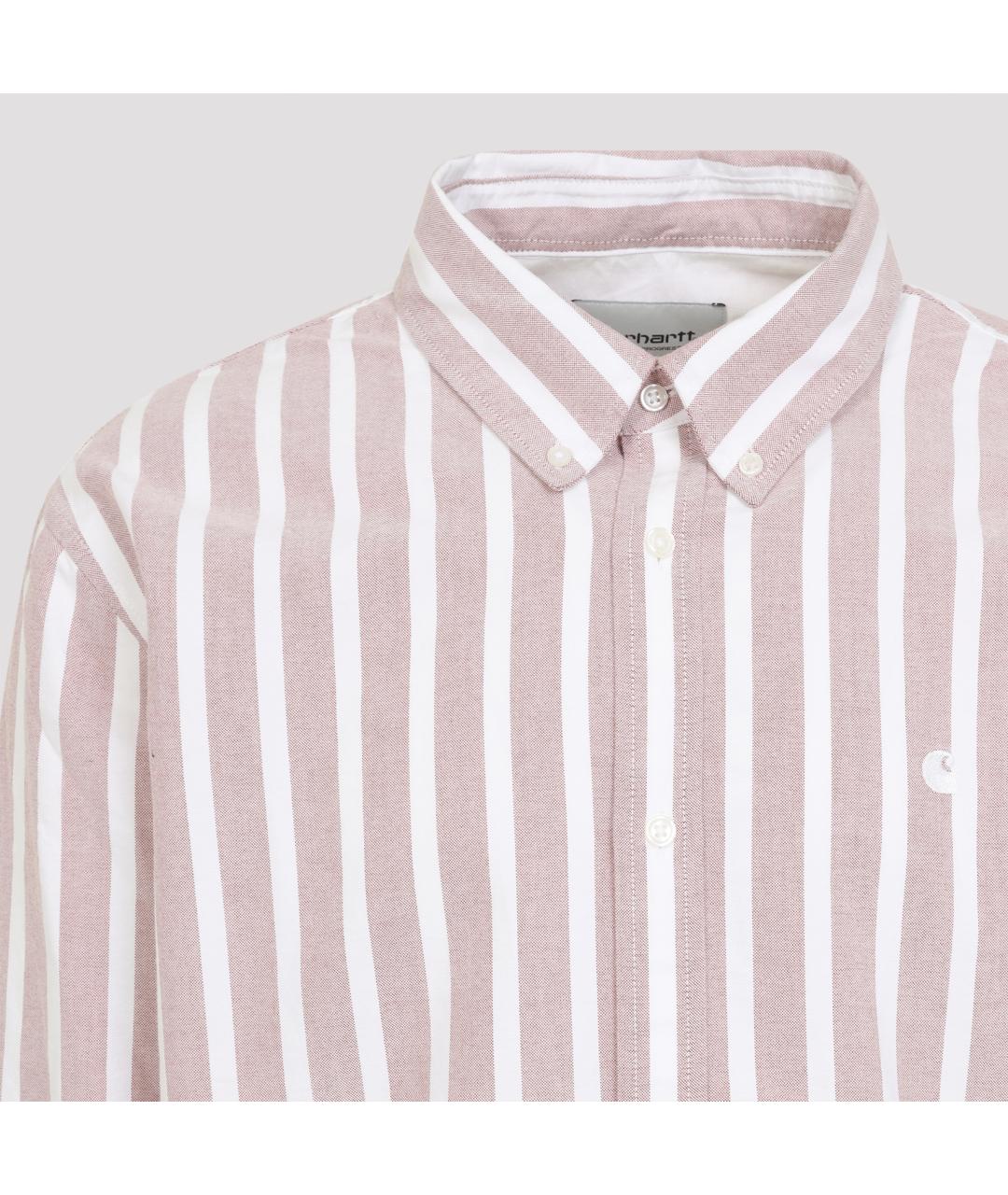 CARHARTT WIP Красная хлопковая кэжуал рубашка, фото 4