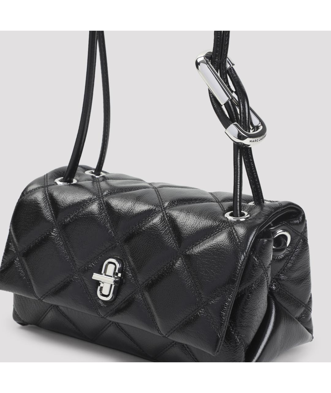 MARC JACOBS Черная кожаная сумка через плечо, фото 3