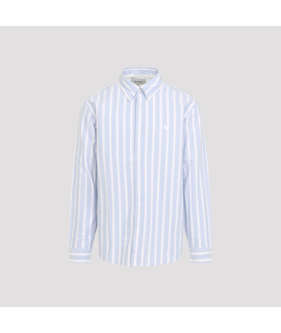 CARHARTT WIP Синяя хлопковая кэжуал рубашка, фото 2