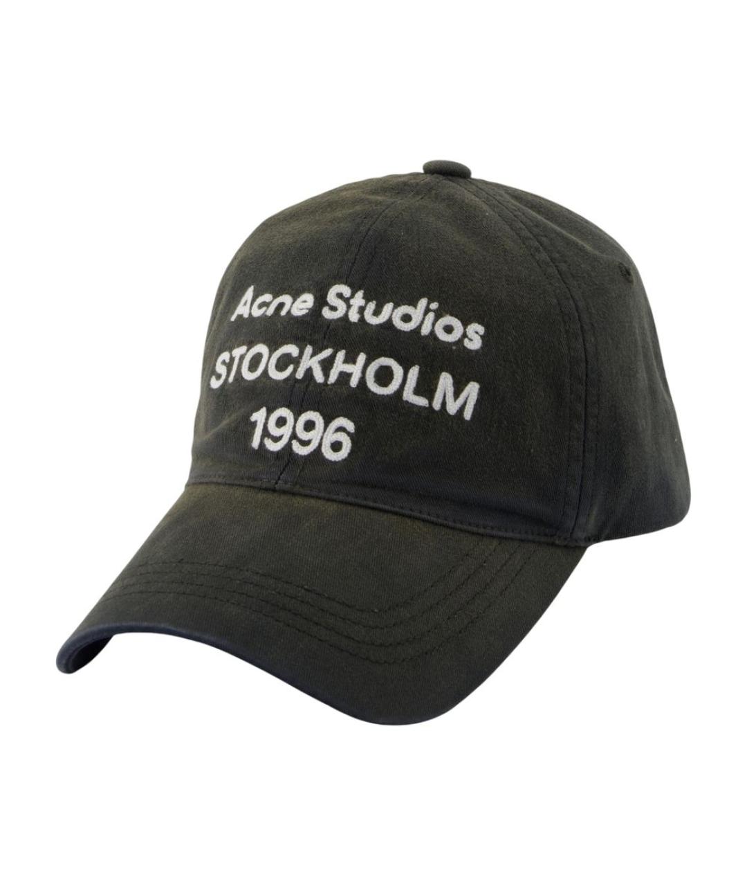 ACNE STUDIOS Черная хлопковая кепка, фото 1