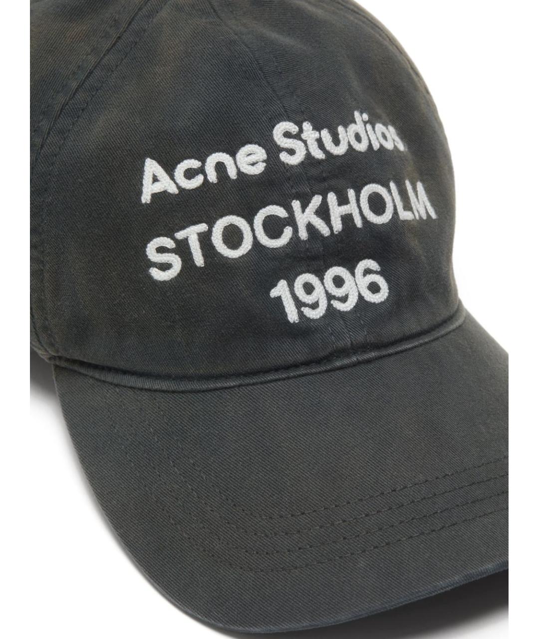 ACNE STUDIOS Черная хлопковая кепка, фото 3