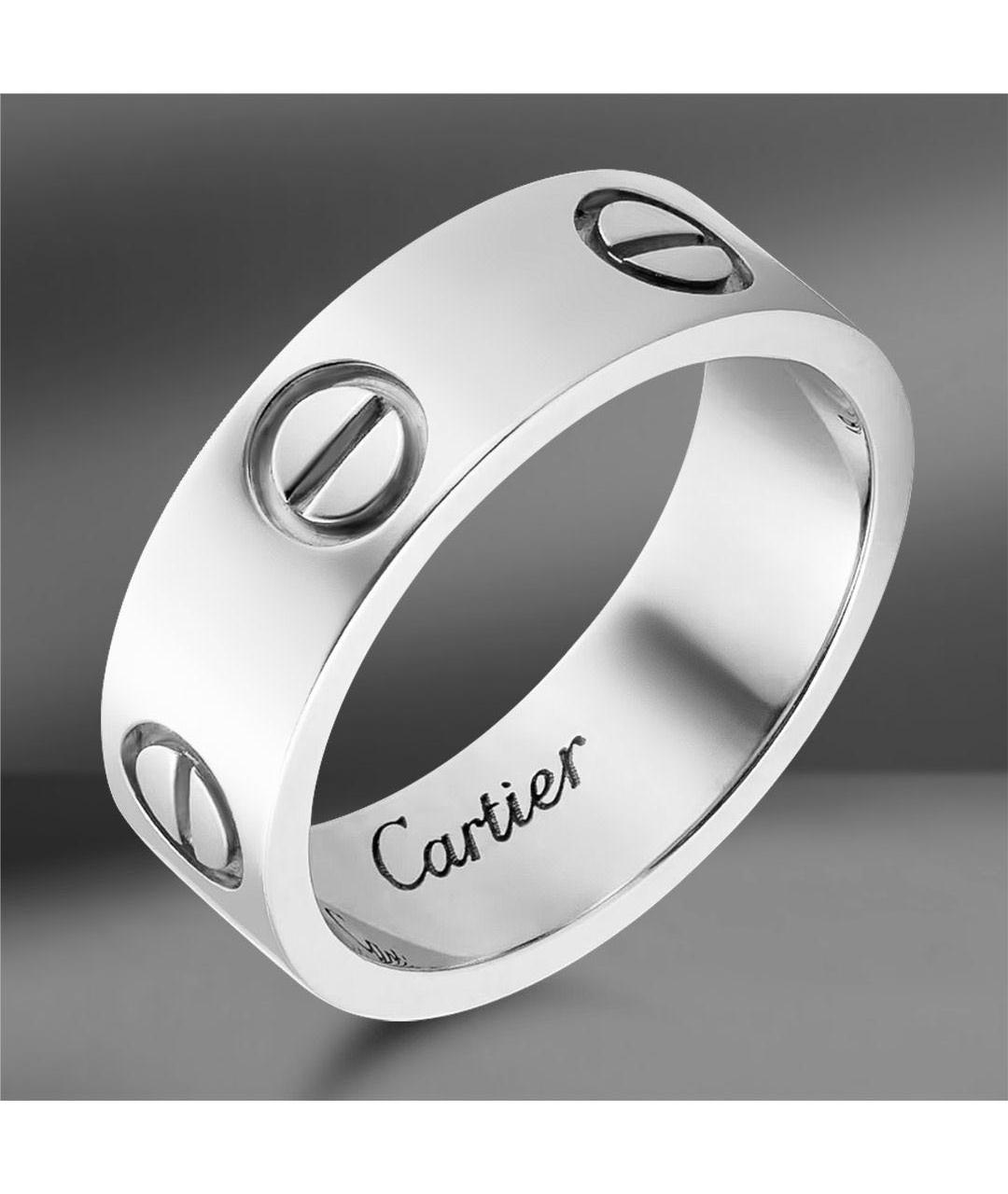 CARTIER Белое кольцо из белого золота, фото 9