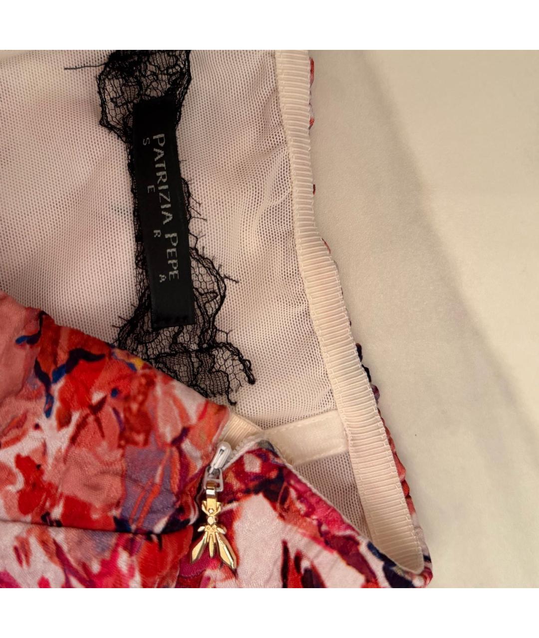 PATRIZIA PEPE Красное полиэстеровое повседневное платье, фото 5