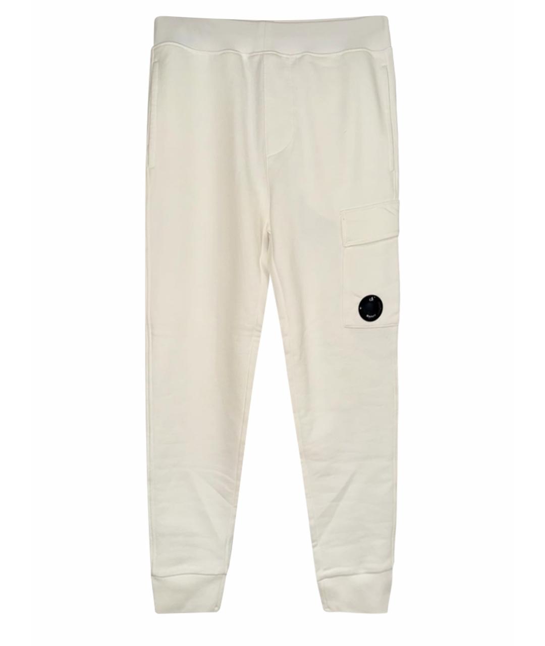 CP COMPANY Белые хлопковые повседневные брюки, фото 1